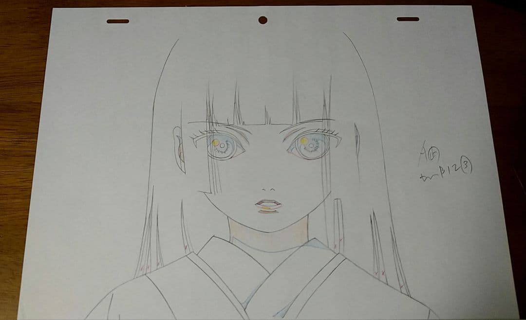 地獄少女　閻魔あい　直筆原画