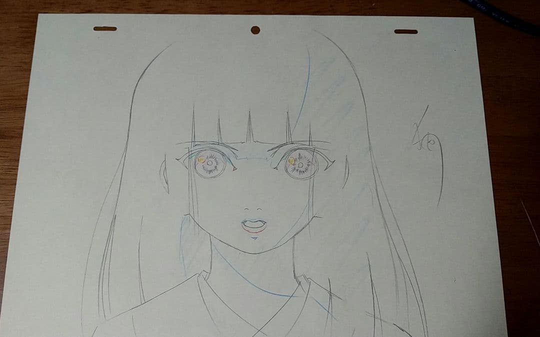 地獄少女　閻魔あい　直筆原画