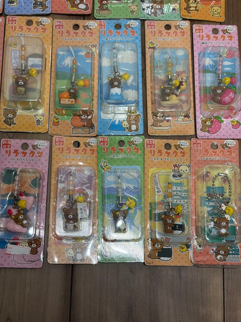 リラックマ　ご当地ストラップ　だららん夢紀行　50個セット　未使用品