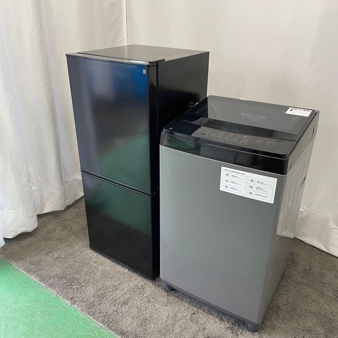 一人暮らし　冷蔵庫　洗濯機6キロ　激安　黒　綺麗　設置無料　単身　セット