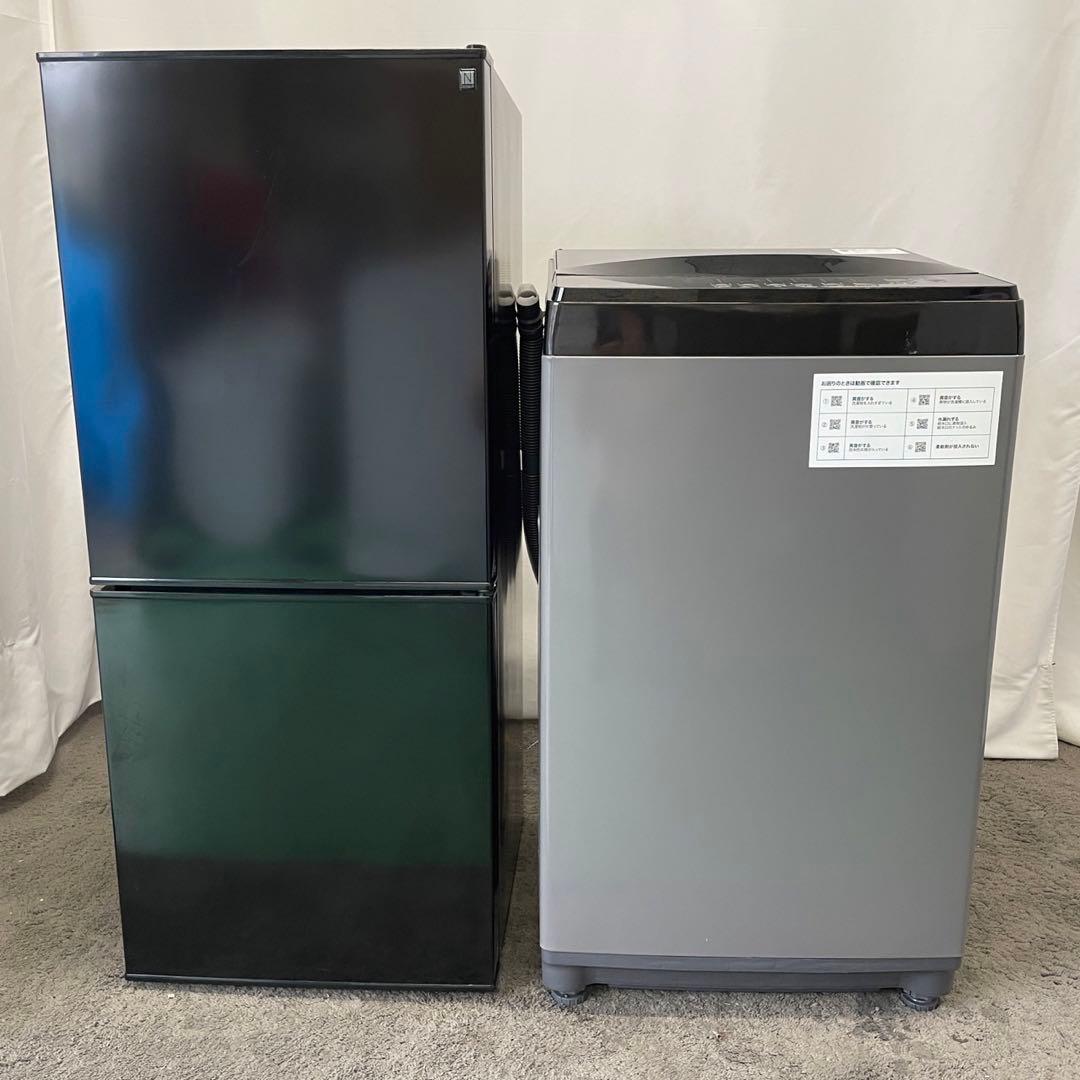 一人暮らし　冷蔵庫　洗濯機6キロ　激安　黒　綺麗　設置無料　単身　セット