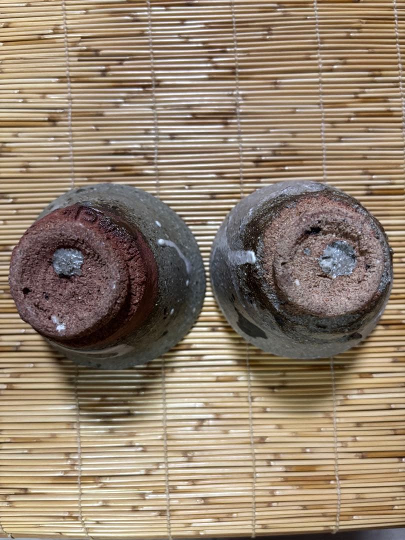 常滑出身　鯉江良二作　日本酒ぐい呑み2個箱入りセット