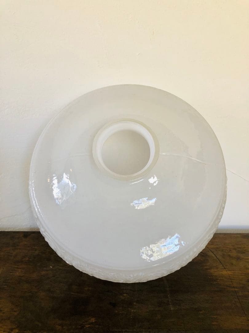 ヴィンテージ ランプシェード ミルクガラス 電傘 電笠