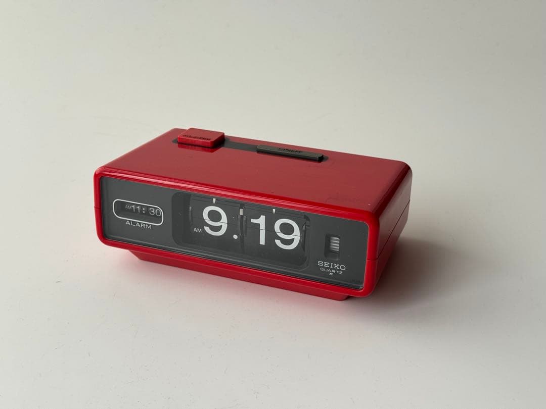 昭和レトロ★SEIKO パタパタ時計 目覚まし時計 QN 407R 当時物