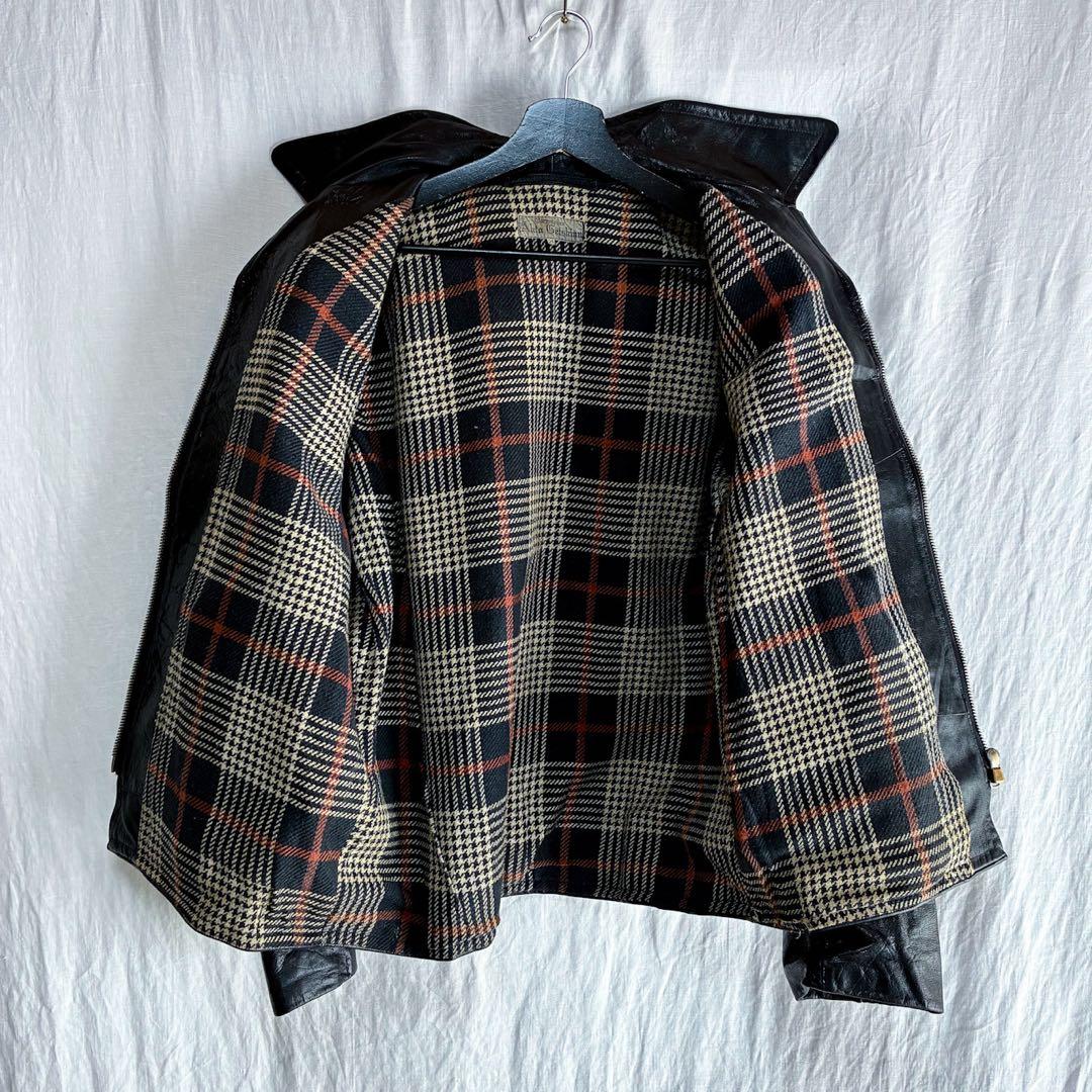 50s ユーロ ヴィンテージ レザー スポーツジャケット L相当 ライダース