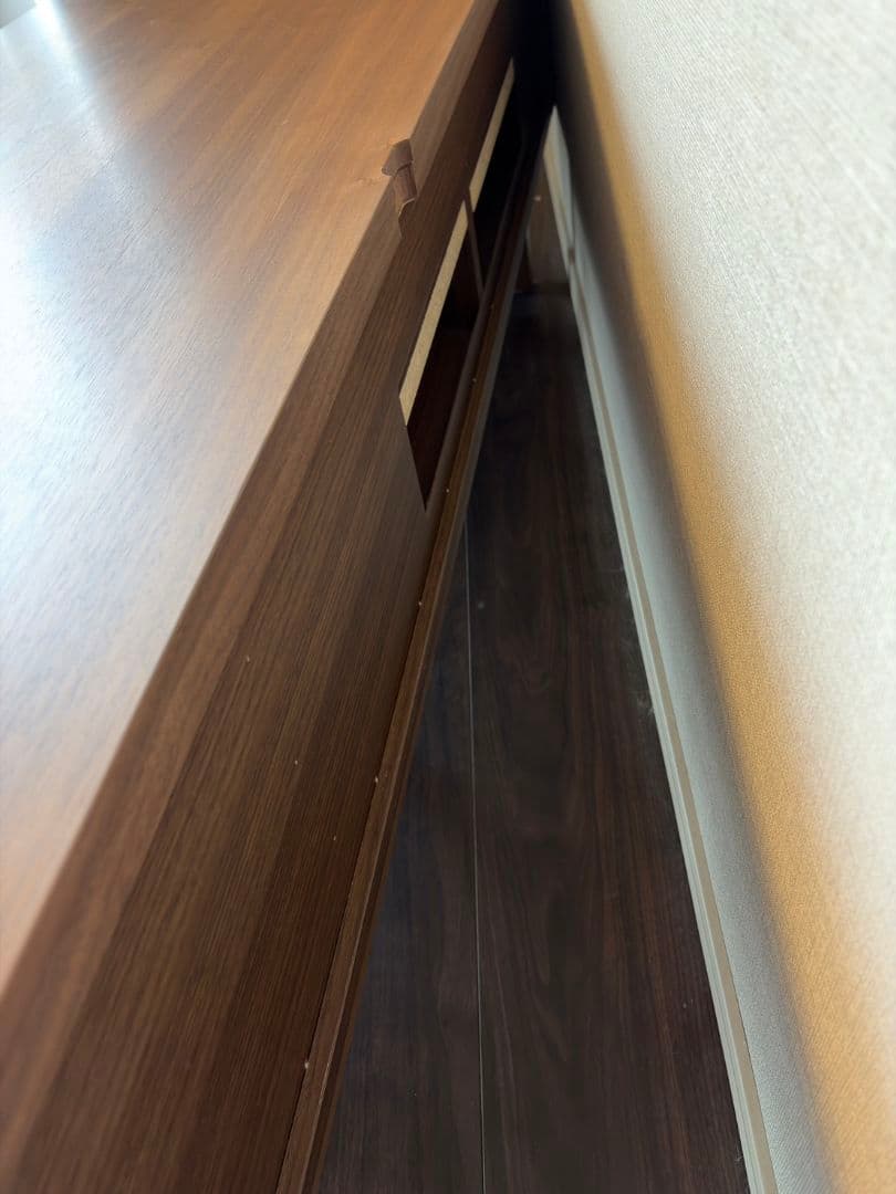 完成品 テレビ台　ローボード　テレビボード 160cm 全面ガラス チェスト