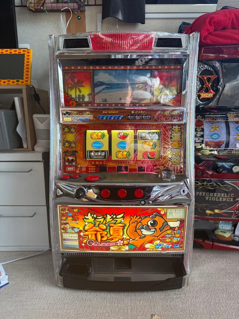 パチスロ実機　ギラギラ爺夏