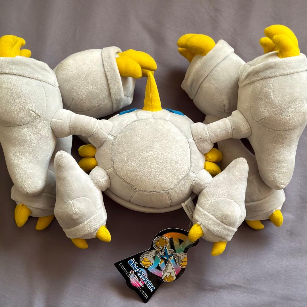 レア☆銀色のメガメタグロス 色違い ポケモンセンター ぬいぐるみ 中古 タグ付き
