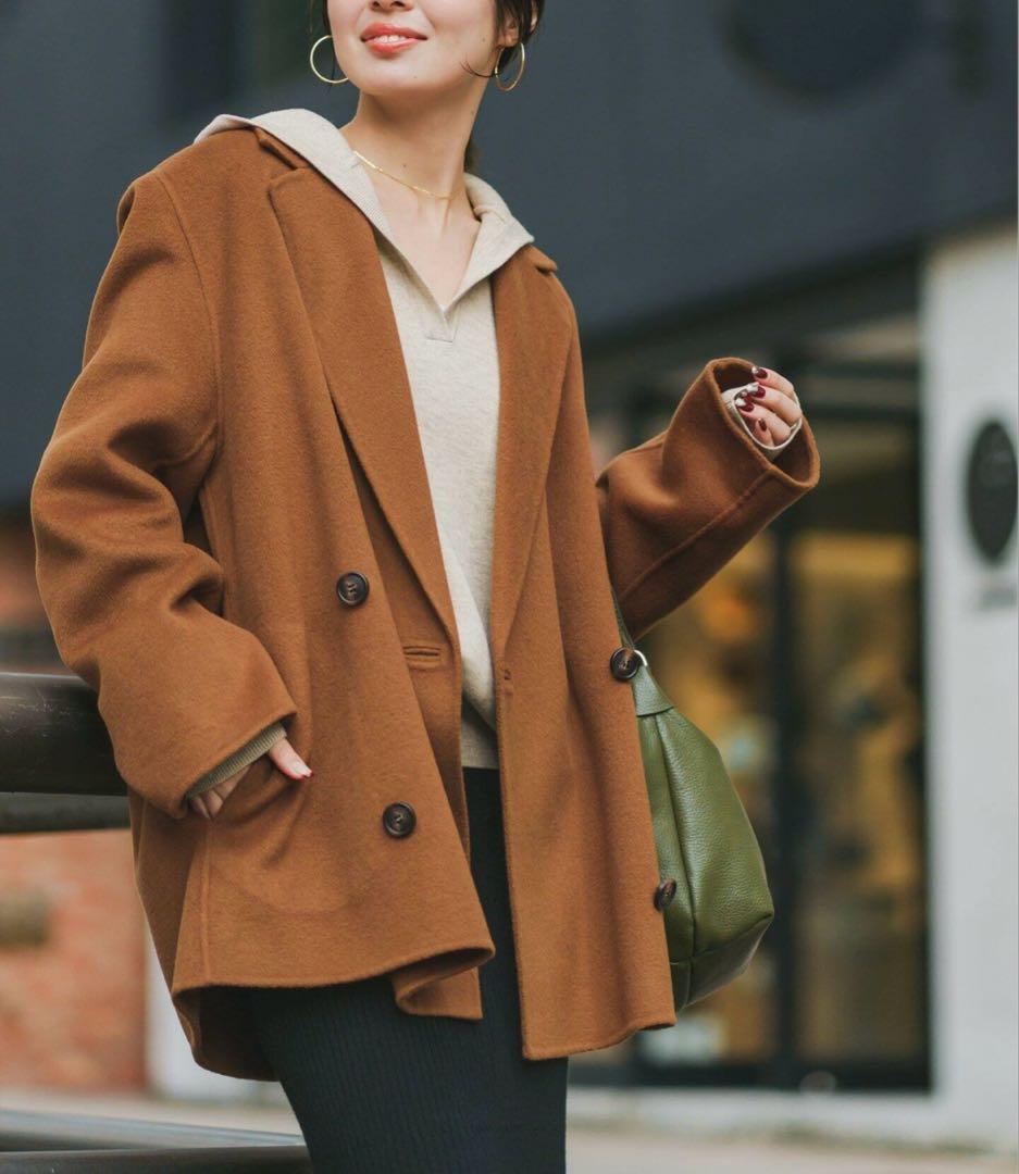 ◆タグ付き新品◆Noble Super160sチェスターミドルコート