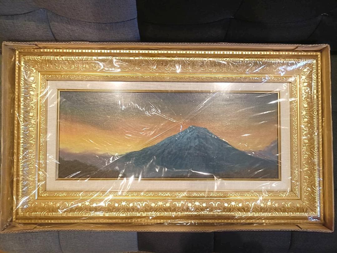 油彩画 / 青富士