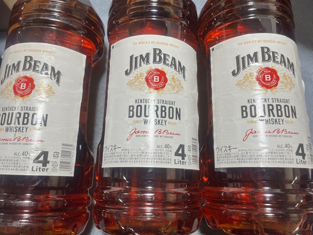 ジムビーム業務用　4リットル　3本セット