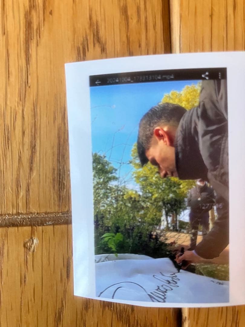 【証明写真有り】クリスチャン　デムーロ　騎手　直筆サイン　鞭　ムチ