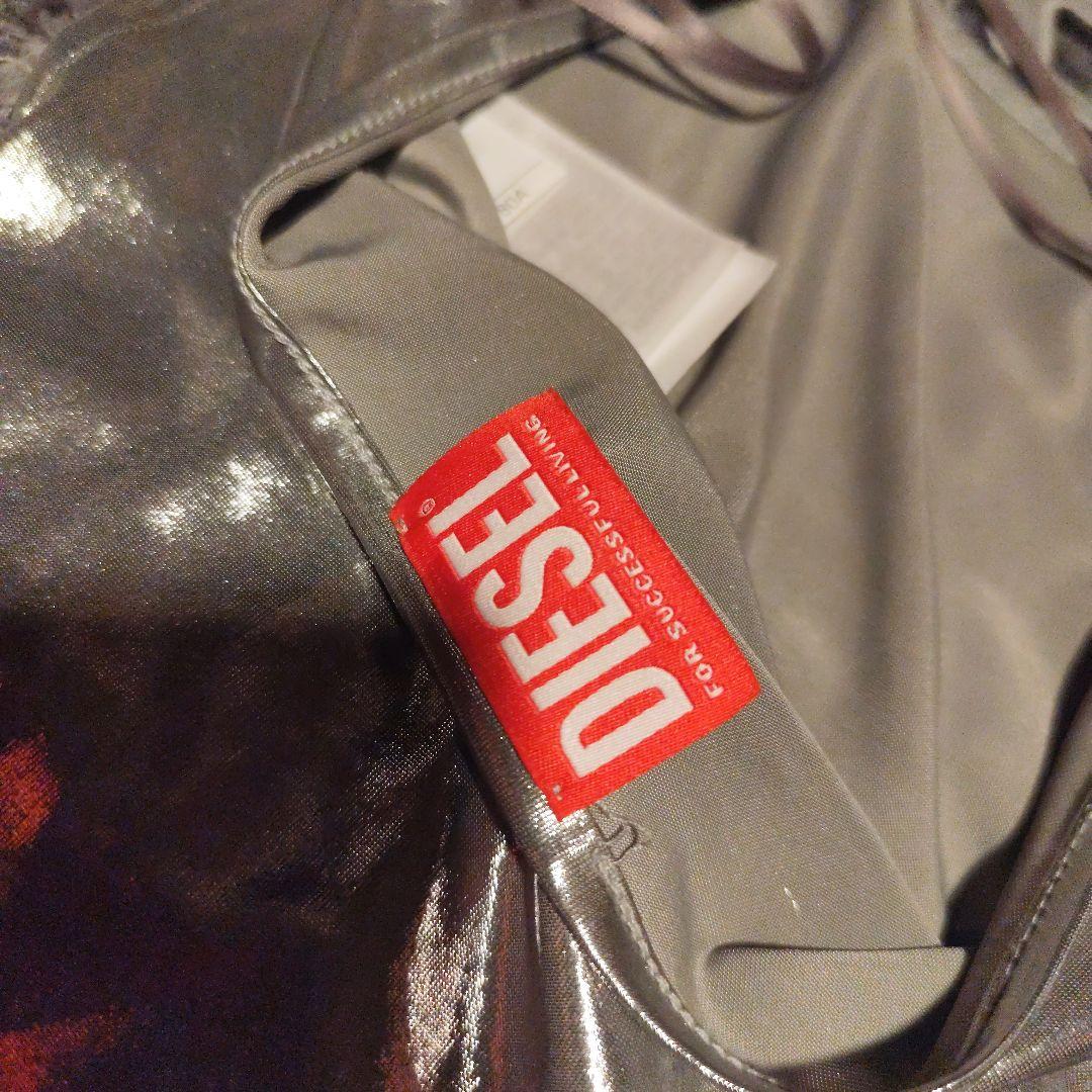 DIESEL シルバー ホルターネック タンクトップ