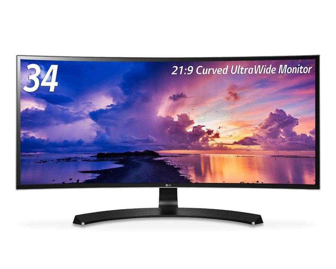 LG 34UC88-B 曲面モニター 本体