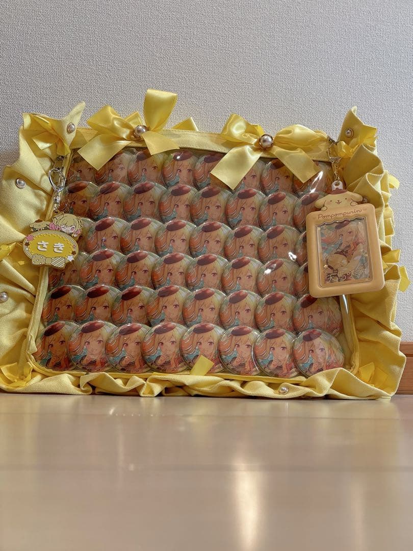 天馬咲希 サンリオ 痛バッグ 缶バッジ 48個 グリ缶