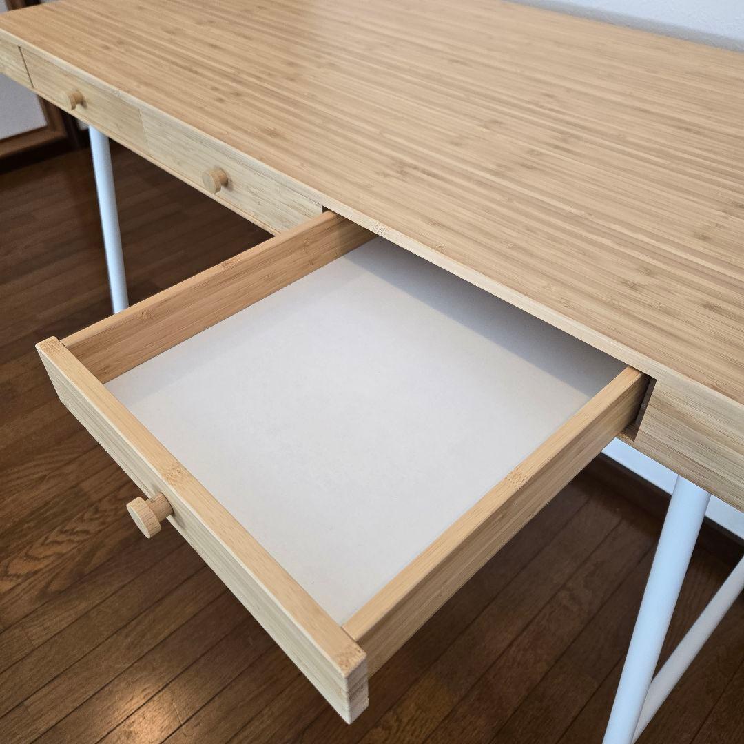 送料込 ほぼ未使用 IKEA 102×49cm PCデスク LILL ASEN