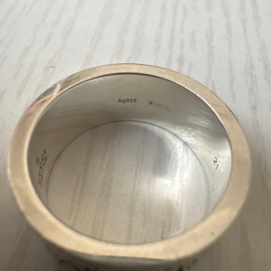 GUCCI グッチゴースト　シルバー925リング 21号