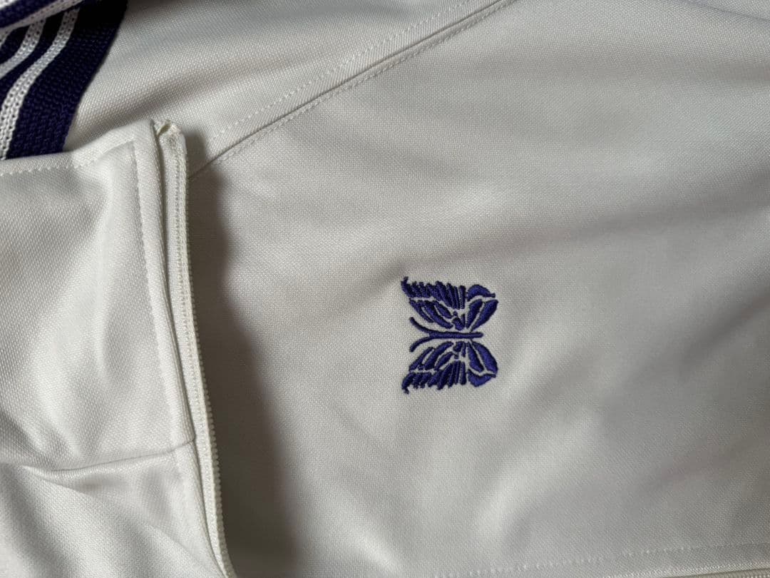 ニードルス　ホワイト ジップアップジャケット 蝶の刺繍