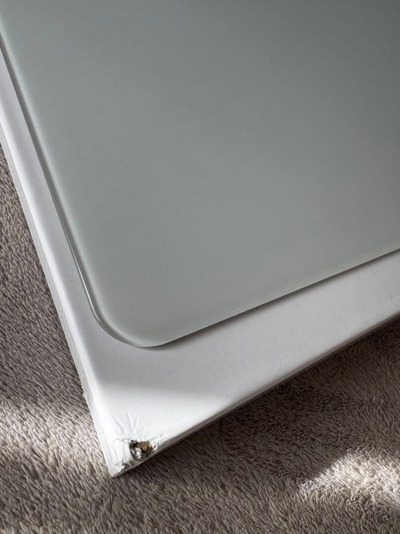 AIM1 叢雲 ガラス製 ゲーミングマウスパ500×500mm ホワイト