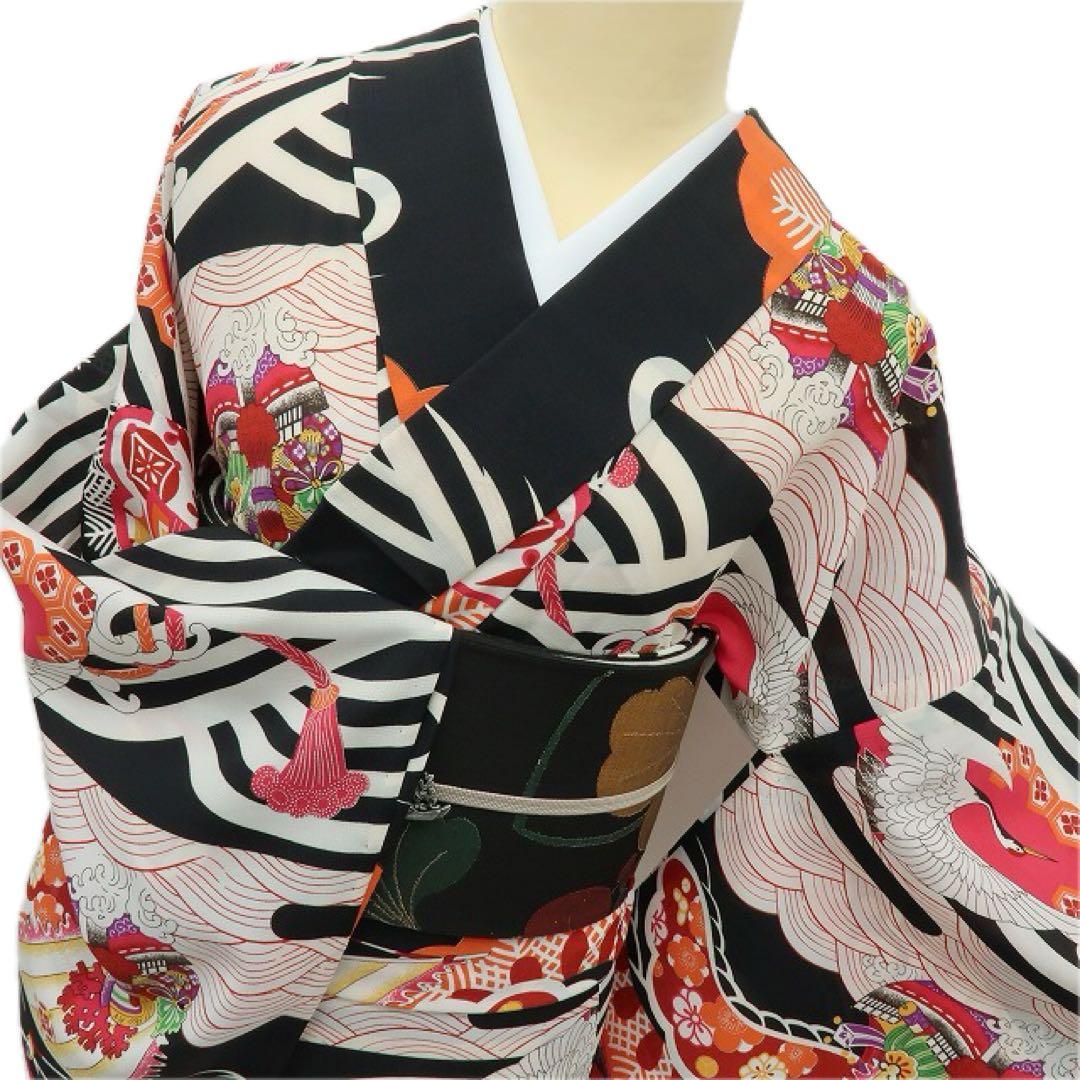 撫松庵謹製 宝尽くし セオアルファ トールサイズ 浴衣 着物 A3050