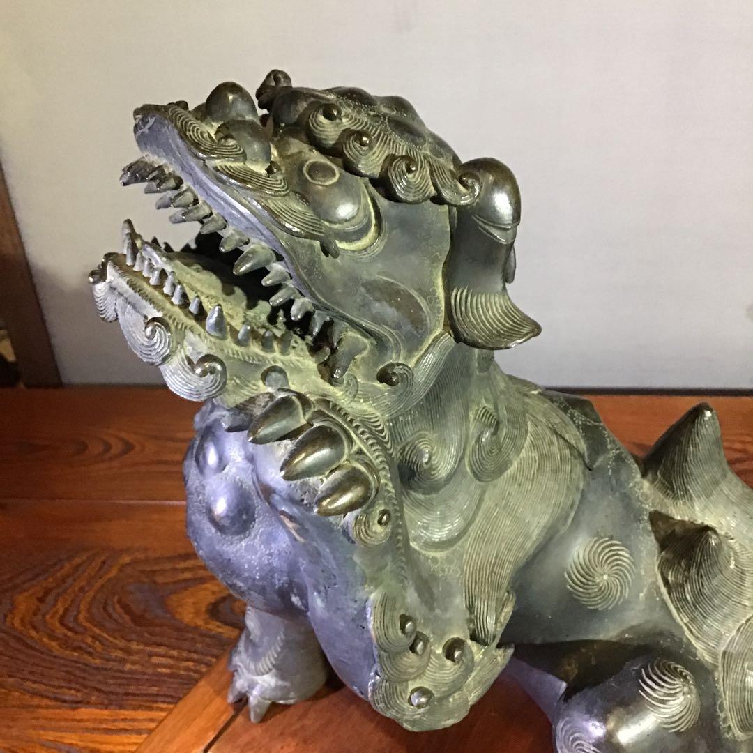 古銅獅子香炉　清朝　　　　　　　　　書5