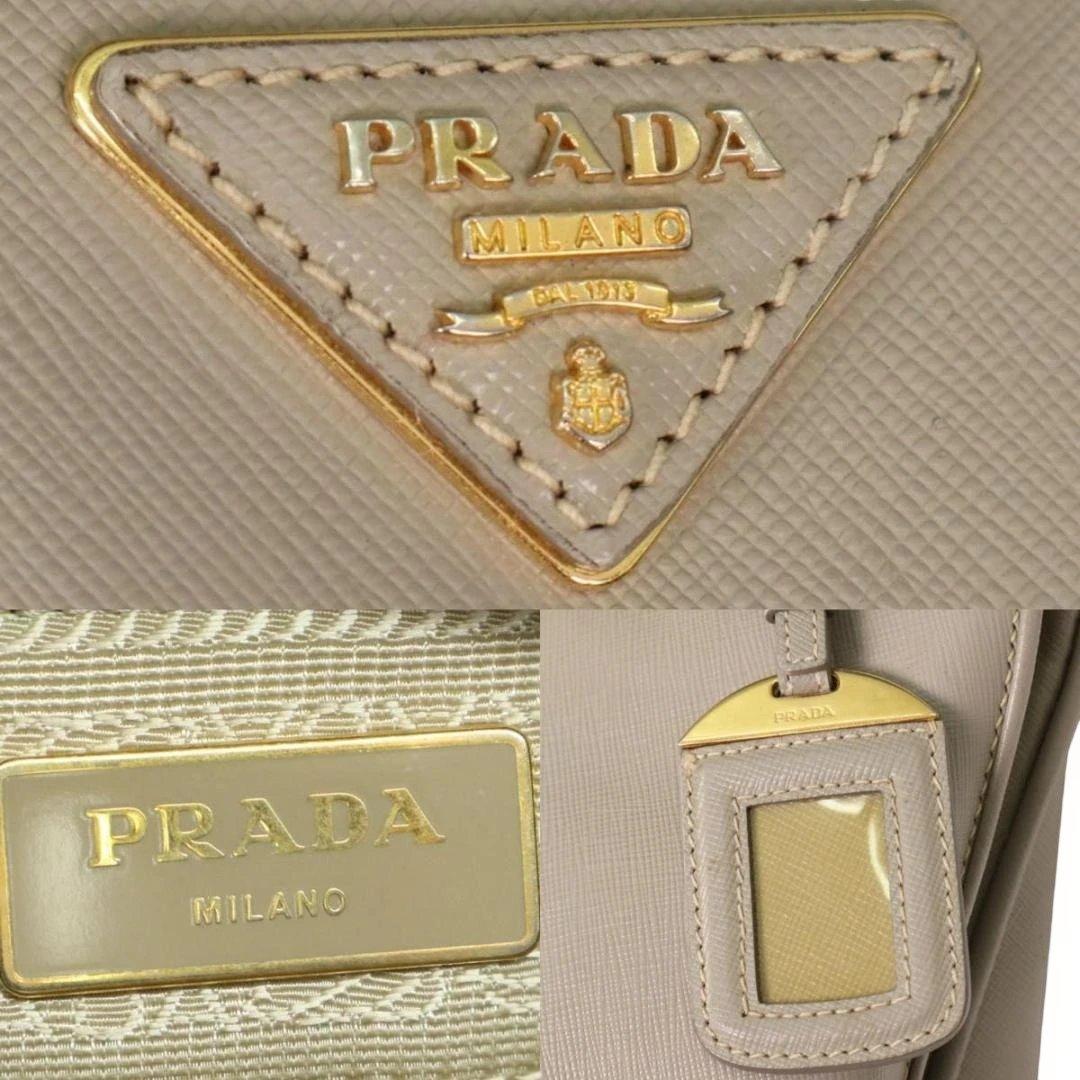 【人気】PRADA プラダ ハンドバッグ　ガレリア　サフィアーノレザー 三角ロゴ