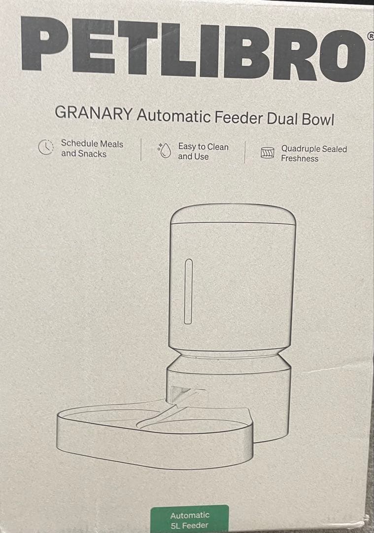 PETLIBRO 自動給餌器 猫 多頭飼いに向け 5L大容量 1日6食