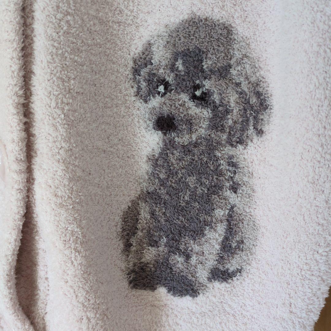 ジェラートピケ　トイプードルカーディガン