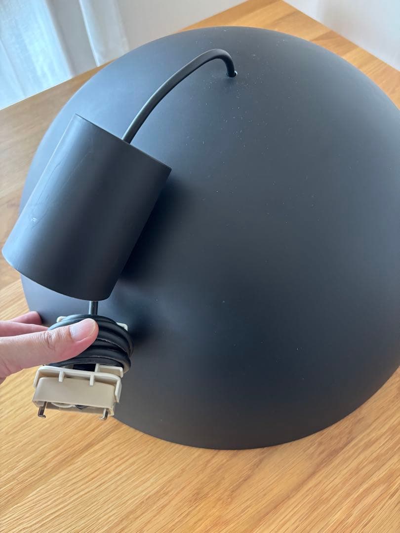無印良品 ペンダントライト半球（ブラック）