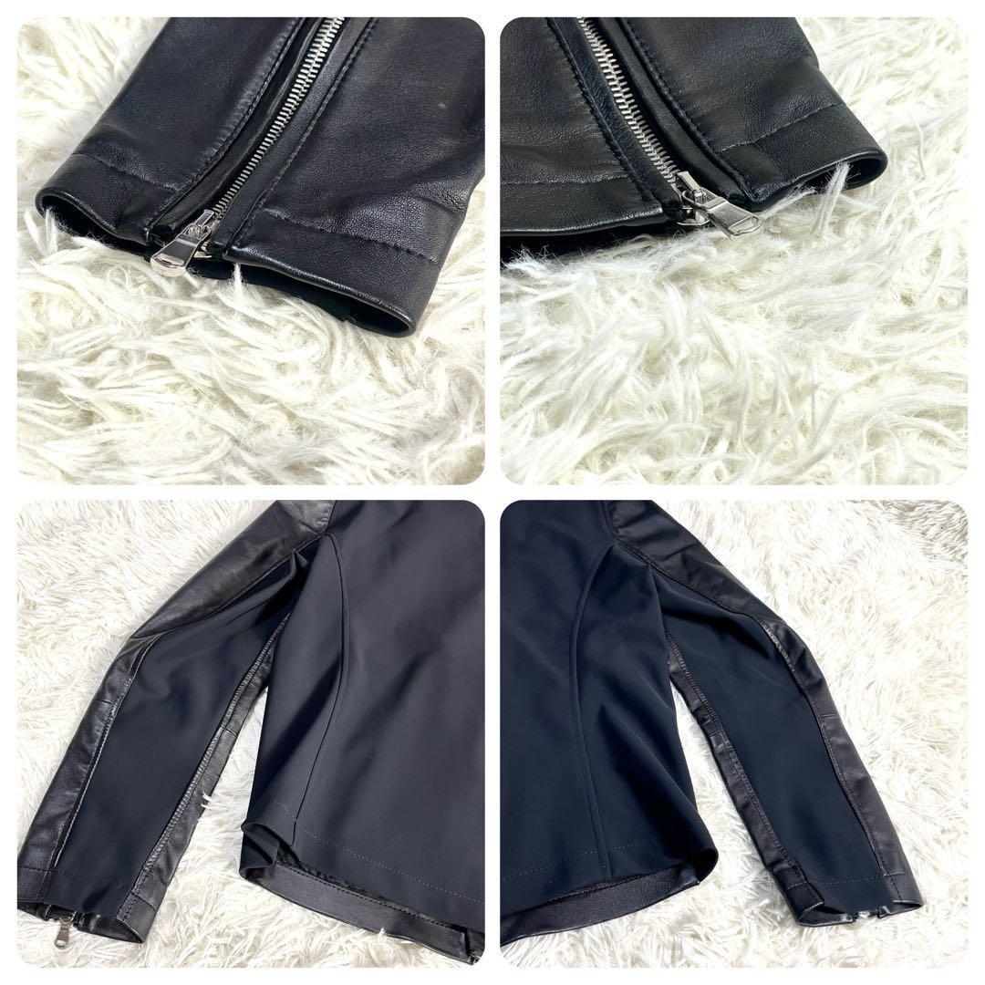 エンメティ　EMMETI レザージャケット　ブラック　メンズ　44サイズ