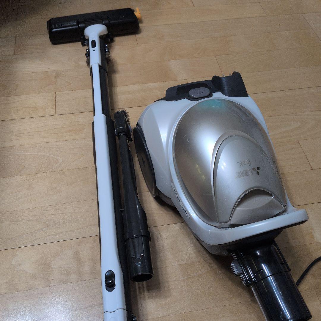 三菱 キャニスター掃除機 シルバー ノズル付き　TC-FD2Ｃ-N形