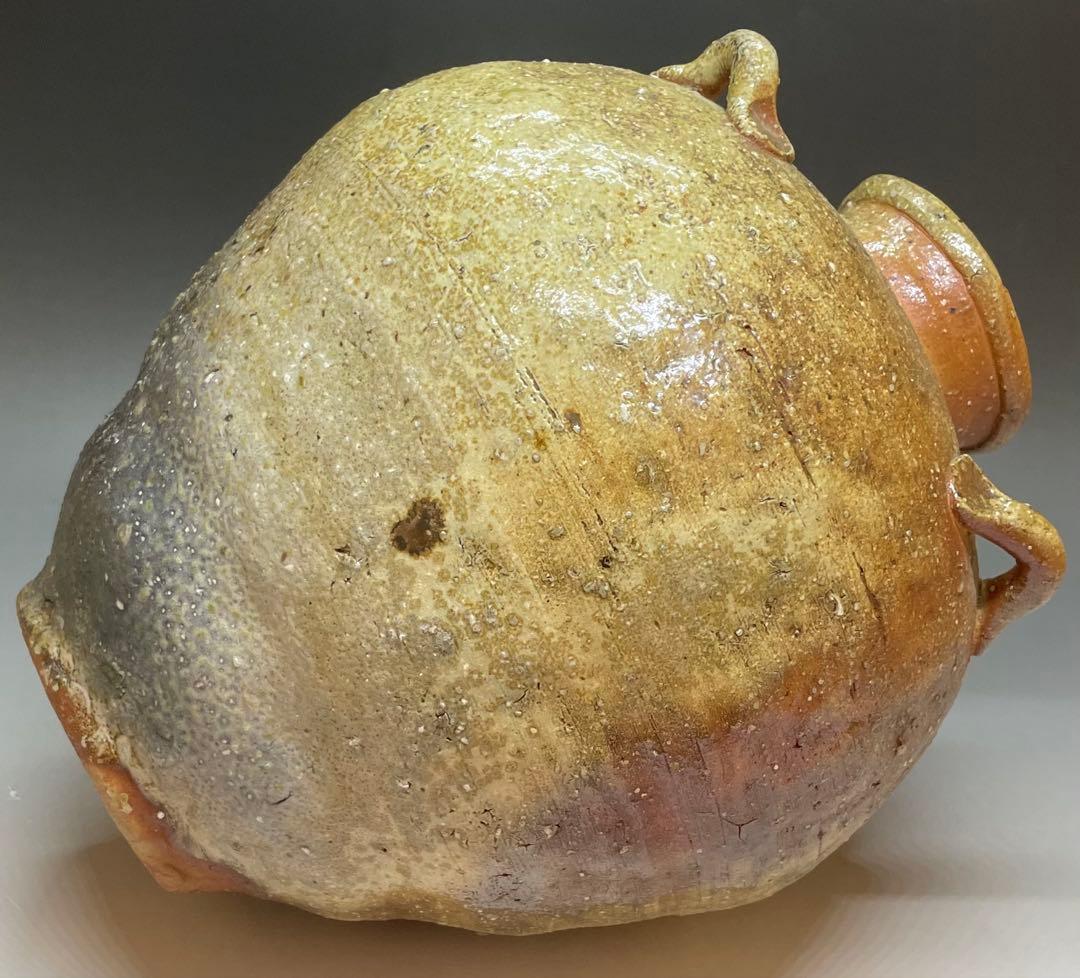 信楽焼　四耳壺　在銘　作家作品　b6115