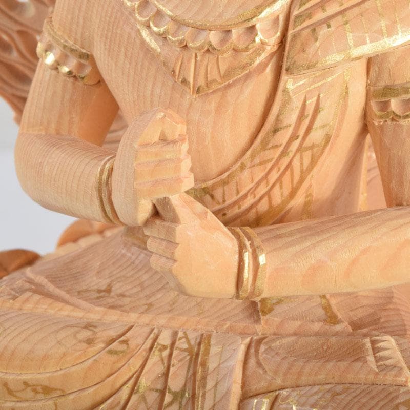 仏教美術　桧彫刻　大日如来像　仏像　華鬘台　C　8862