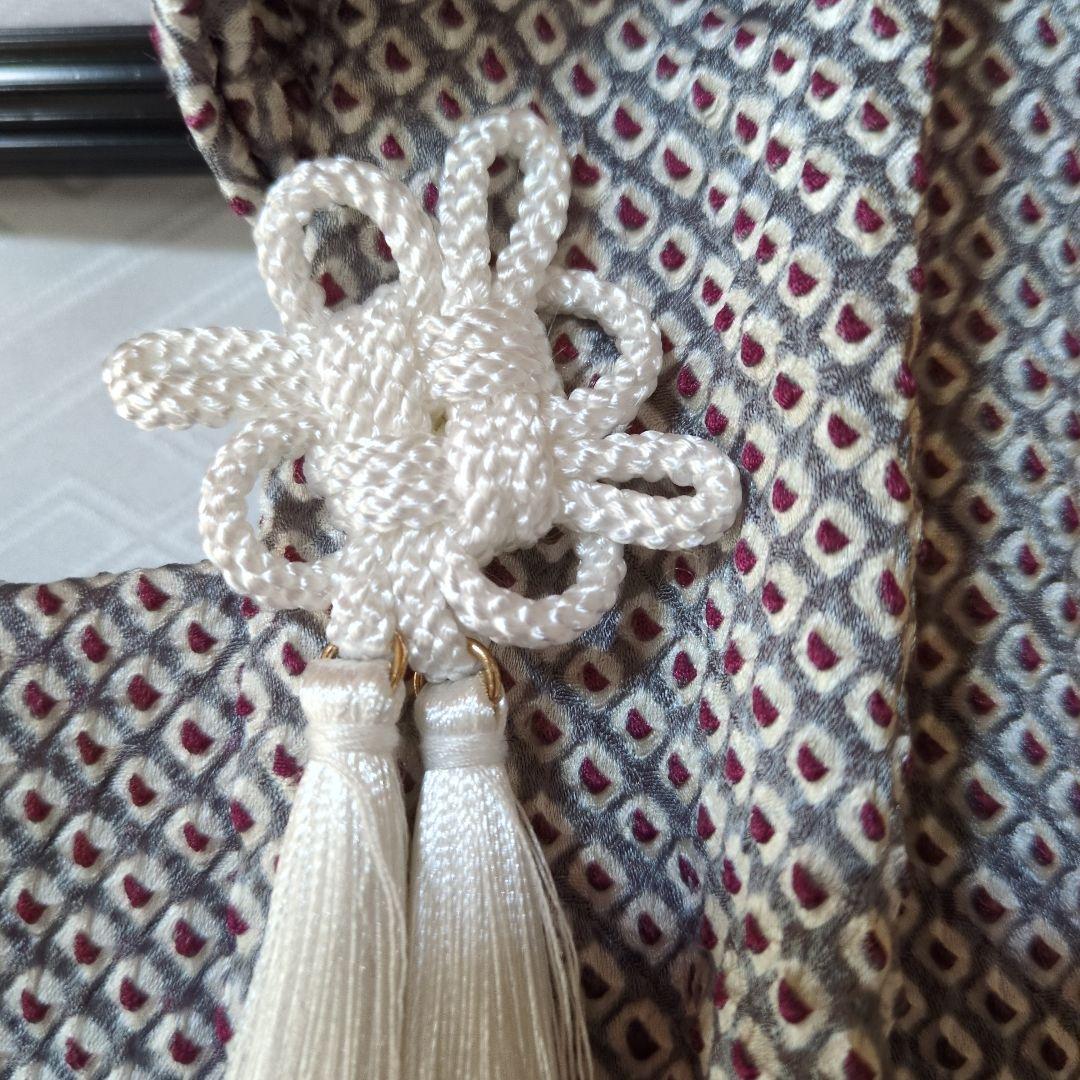 七五三３歳男の子新品正絹総絞り手縫いの被布（中綿無し）