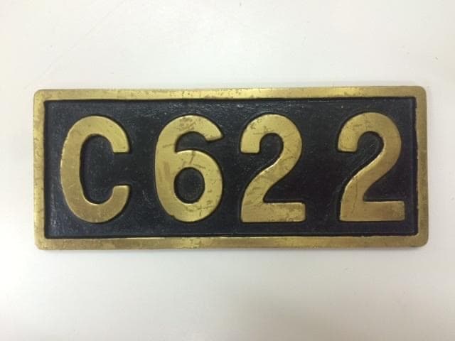 【 稀少・カツミ模型 】SL 蒸気機関車 ミニプレート【 KTM C62 2 】