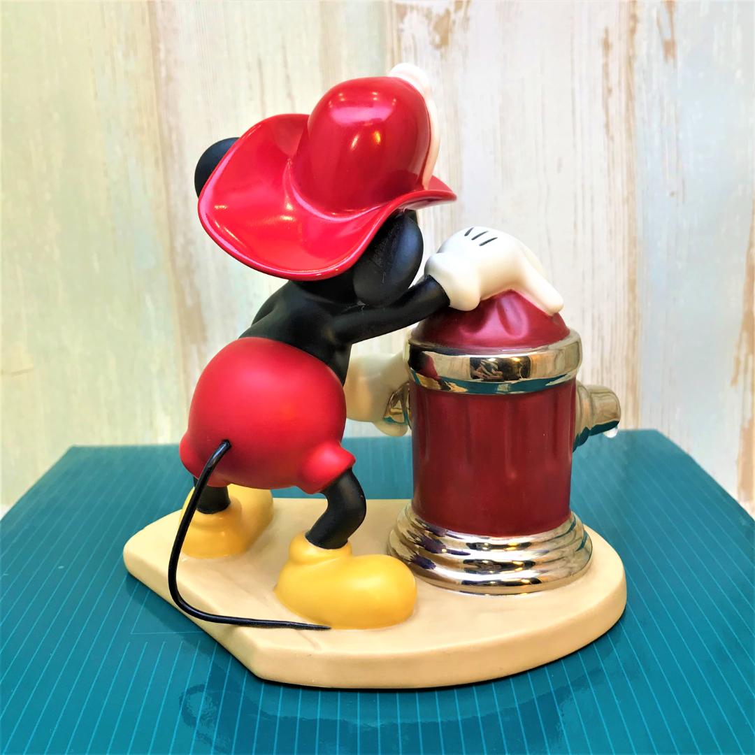 レア★WDCC ミッキーの消防隊 ミッキーマウス 陶器製 フィギュア ディズニー