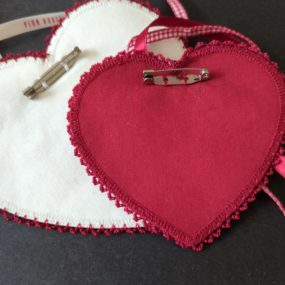 セット⭐ピンクハウス ブローチ ハート２色