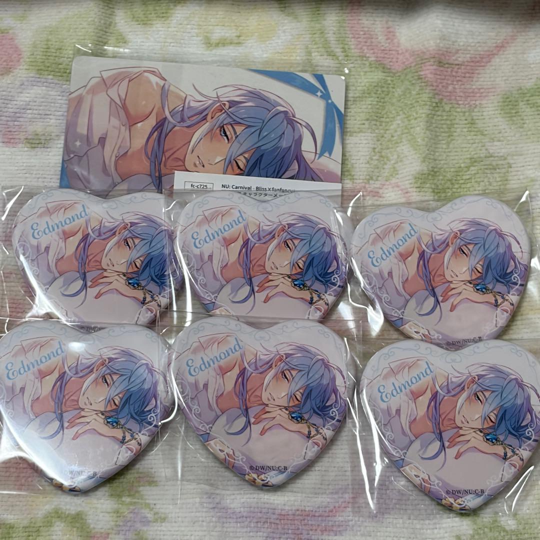 NU:カーニバル ぬカニ エドモンド フクヤ ハート缶バッジ 特典