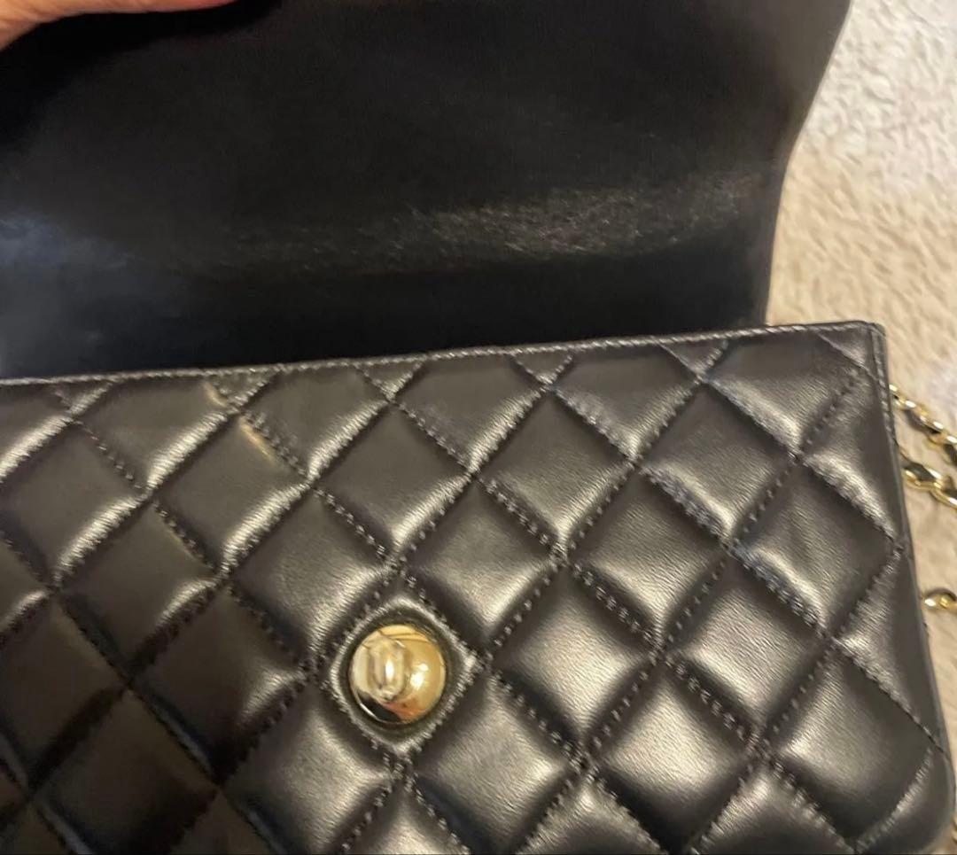 ノベルティ　シャネル　ショルダーバッグ　チェーン　ラムスキン　即日発送