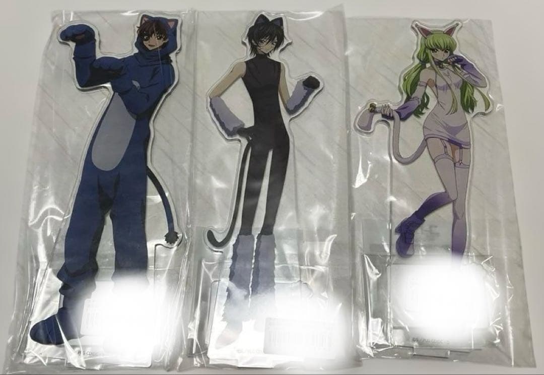 コードギアス　反逆のルルーシュ　まねきねこ　アクリルスタンド　スザク C.C.