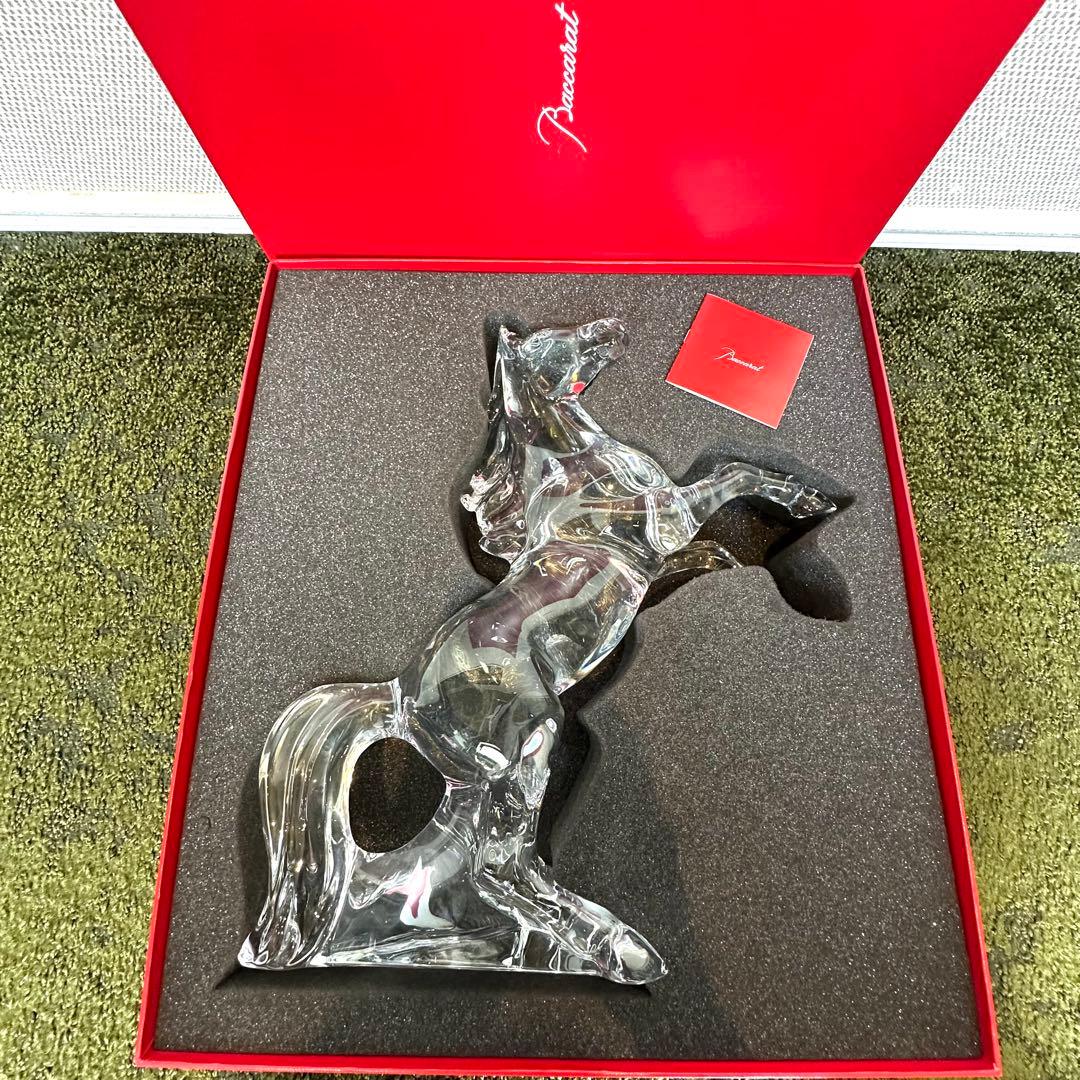 【ほぼ新品】Baccarat バカラ 馬 マレンゴ クリア 37cm 箱入