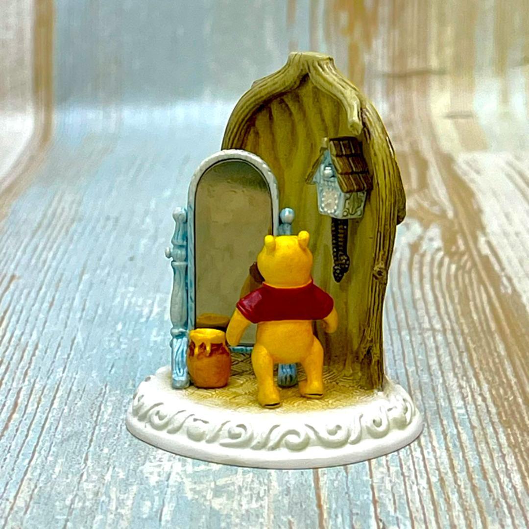 限定1750個 レア★くまのプーさん 鏡 時計 フィギュア★オルショウスキー