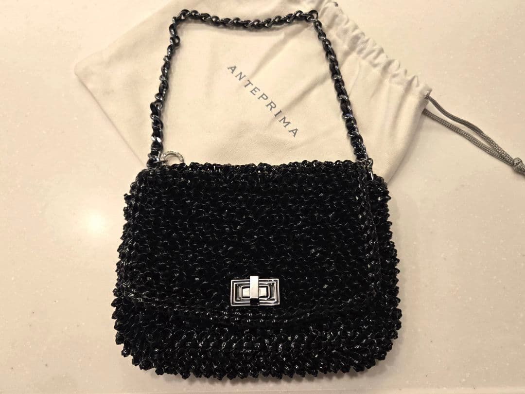 【美品】ANTEPRIMA ルッケット ブラック ショルダーバッグ