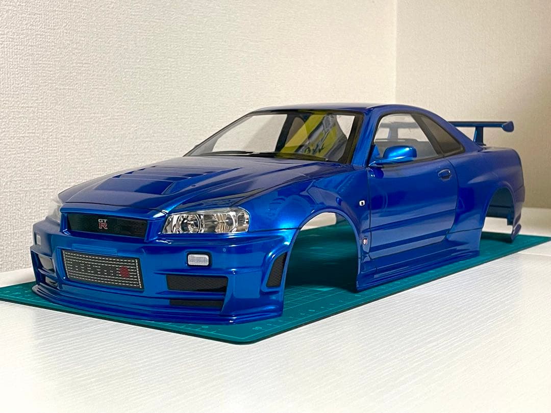 タミヤラジコンボディR34 GTR Z-tune