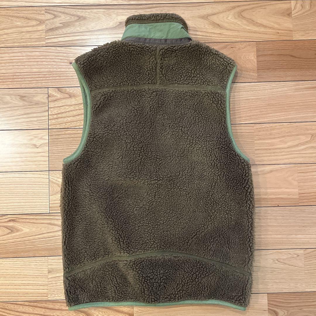 patagonia メンズ ベスト XS オリーブ グリーン フリース レトロX