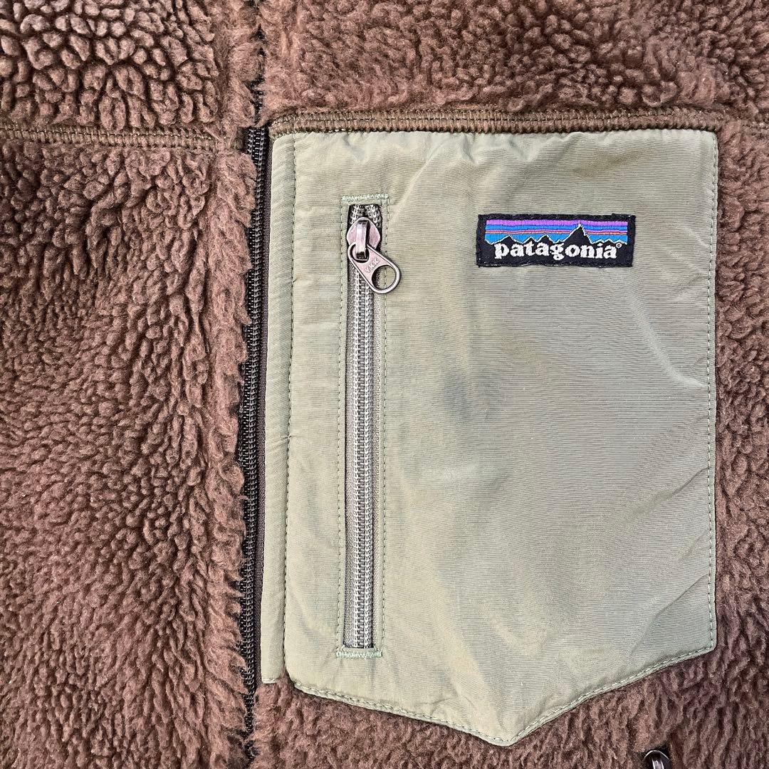 patagonia メンズ ベスト XS オリーブ グリーン フリース レトロX