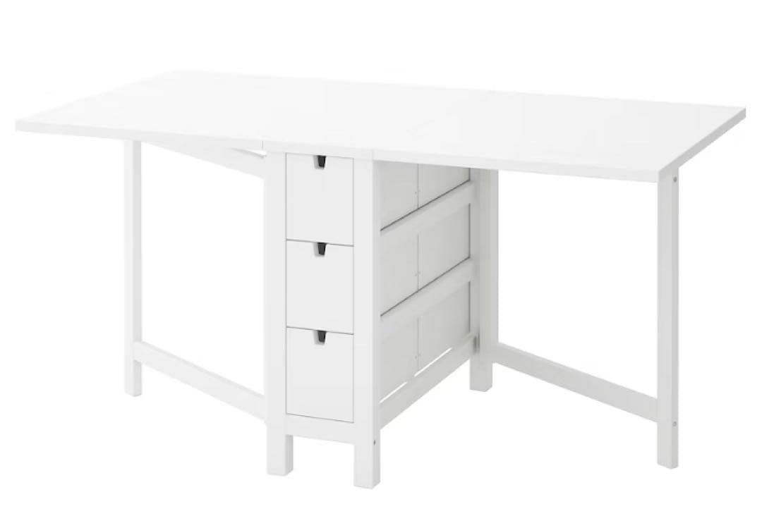 IKEA NORDEN イケアノールデン ゲートレッグテーブル バーチ ホワイト