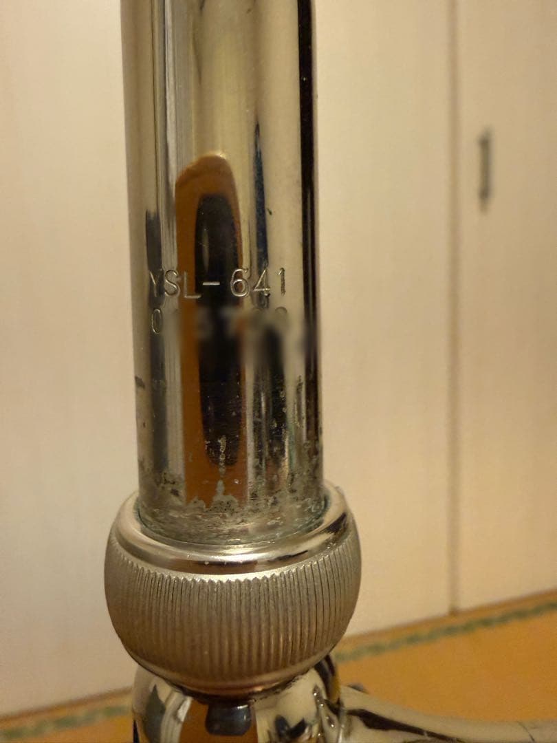 【中古美品】ヤマハ トロンボーン YSL-641 赤ベル 本体 ケース付き