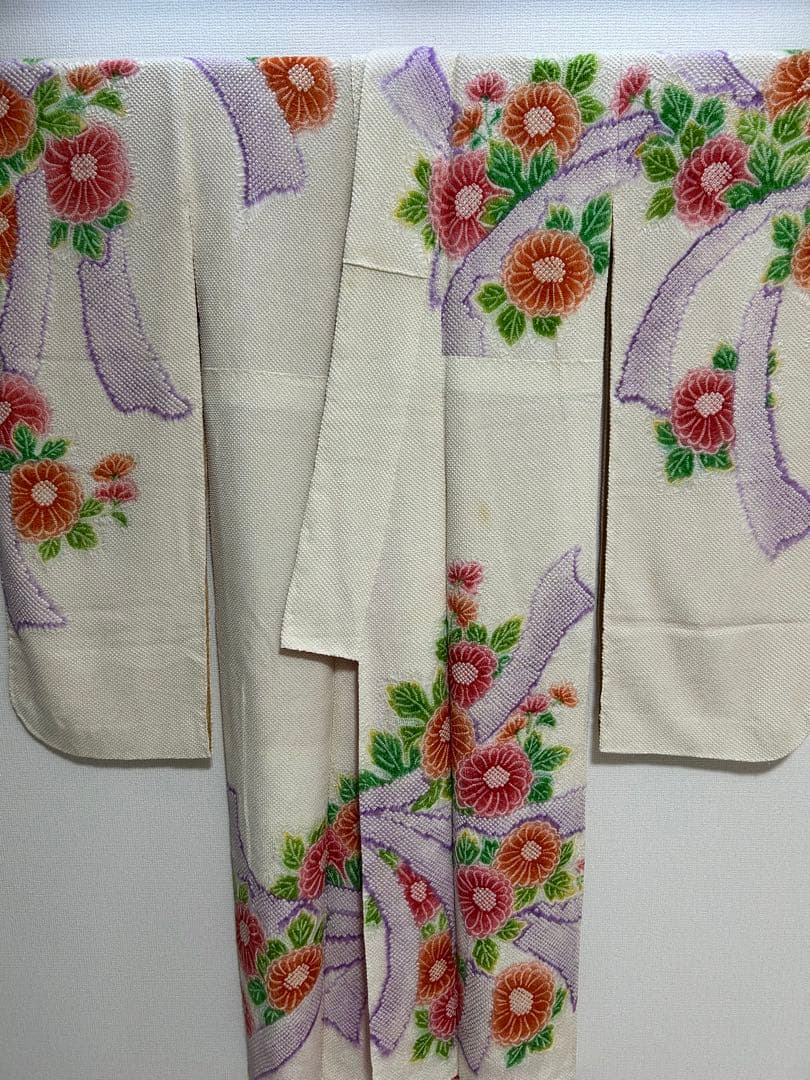 豪華振袖４点セット！！　きぬたや？　総絞り　花柄　１９７