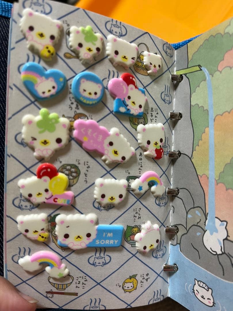 【当時物シール付き！】デニム　シール帳　当時物